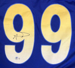 Aaron Donald Signed Los Angeles Rams Jersey (Beckett) 7xPro Bowl / Defensive End
