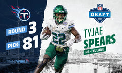 Tyjae Spears Signed Tulane Green Wave Jersey (JSA) Tennessee Titans Running Back