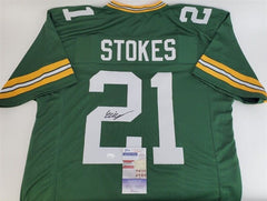 Eric Stokes Signed Green Bay Packers Jersey (JSA COA) 2021 1st Round Draft Pk DB