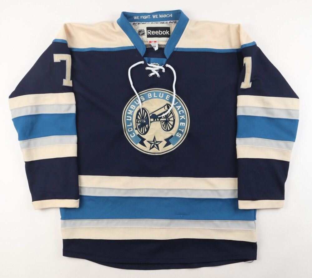 Jeff Carter Signed Blue Jackets Reebok Jersey (PSA) Columbus