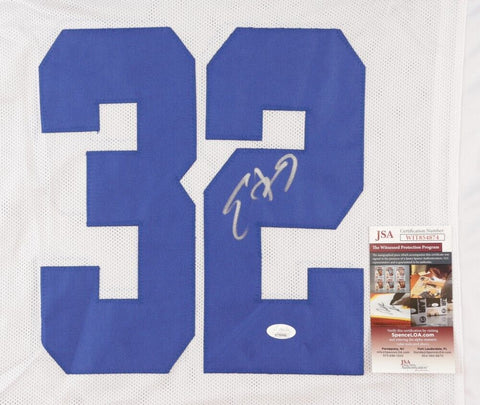 Edgerrin James Signed Indianapolis Colts Jersey (JSA COA) 4xPro Bowl R.B.