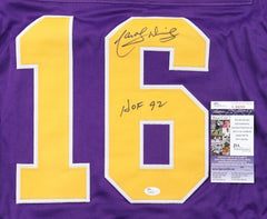 Marcel Dionne Signed Los Angeles Kings Purple Jersey Inscribed "HOF 92"(JSA COA)