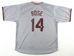 Pete Rose Signed Cincinnati Reds Jersey (JSA) MLB All Time Hit King w/ 4256 Hits