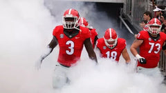 Roquan Smith Signed Georgia Bulldogs 35x43 Framed Jersey Beckett QR Code card