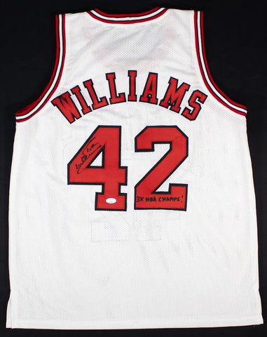 Scott Williams Signed Chicago Bulls Jersey “3x NBA Champs!” (JSA COA) UNC Center