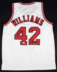 Scott Williams Signed Chicago Bulls Jersey “3x NBA Champs!” (JSA COA) UNC Center