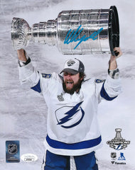 Nikita Kucherov Signed Tampa Bay Lightning Stanley Cup 8x10 Photo (JSA COA)