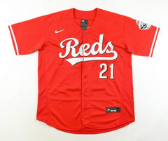 Michael Lorenzen Signed Cincinnati Reds Jersey (PSA) Pitcher / Outfielder