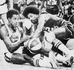 David Thompson Signed Denver Nuggets Basketball "HOF 96"(JSA) 1975 #1 Overall Pk