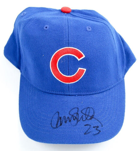 Ryne Sanberg Signed Chicago Cubs Adjustable Hat (JSA COA) 1984 Cubs MVP 2nd Base