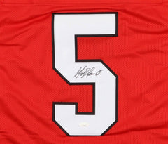 Garrison Hearst Signed Georgia Bulldogs Jersey (JSA COA) 49ers 2xPro Bowl R.B.