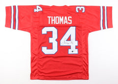 Thurman Thomas Signed Buffalo Bills Throwback Jersey (Beckett) 1991 NFL M.V.P