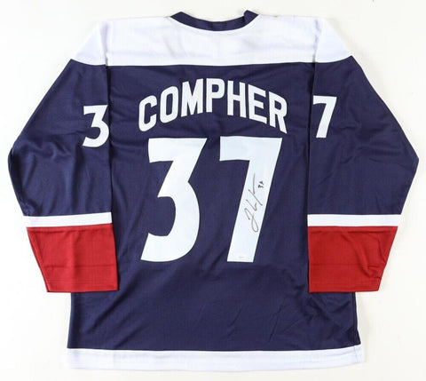 J T Compher Signed Colorado Avalanche Jersey (JSA COA) 2021-22 Stanley Cup Champ