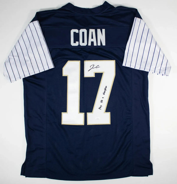 Jack Coan Autographed/Signed Jersey offers JSA COA Notre Dame Fighting Irish