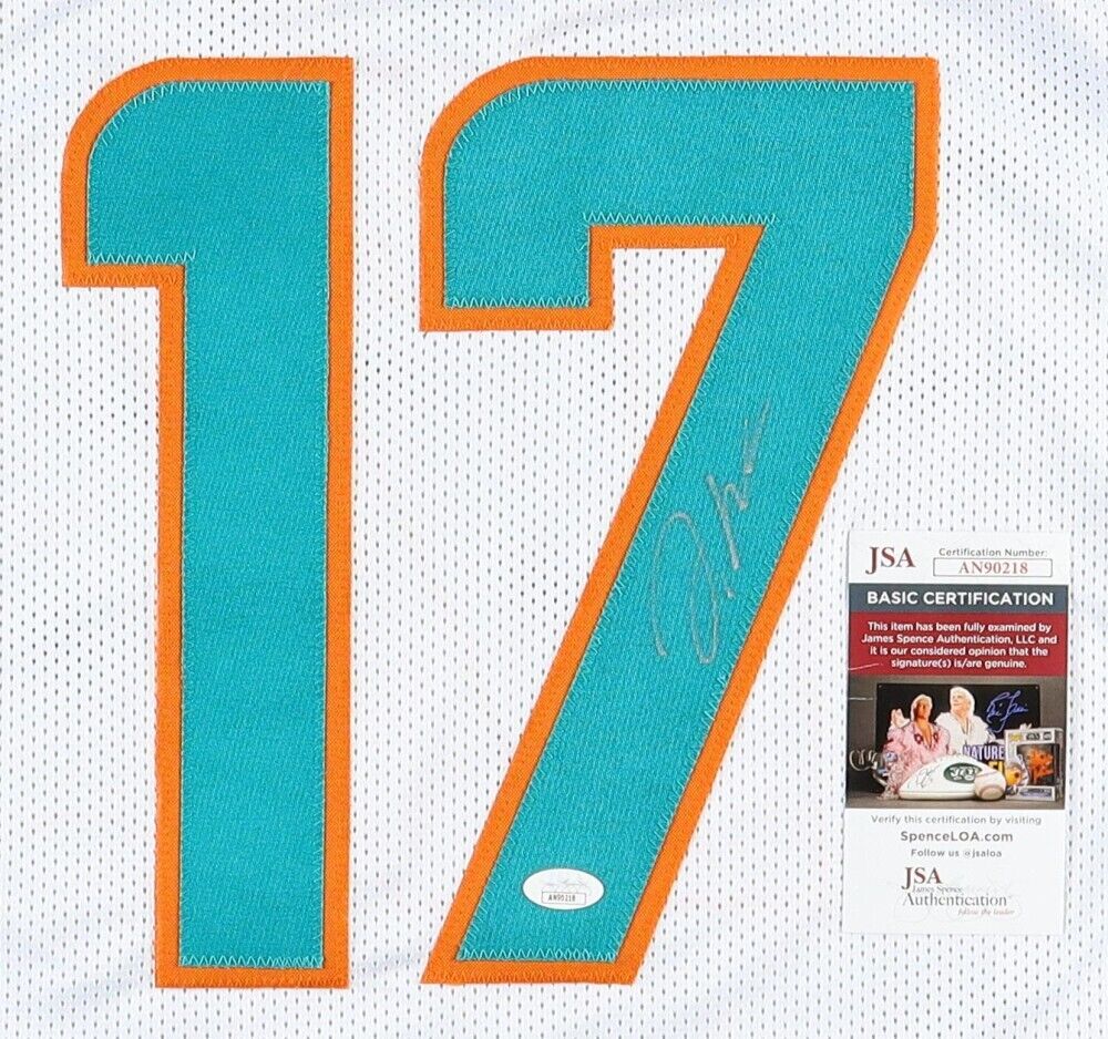 Jaylen Waddle Signed Miami Dolphins White Jersey (JSA COA) Ex-Alabama Receiver
