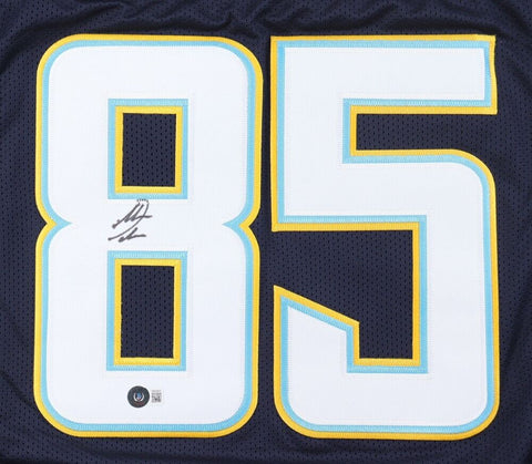 Antonio Gates Signed San Diego Chargers Jersey (Beckett) 8×Pro Bowl Tight End