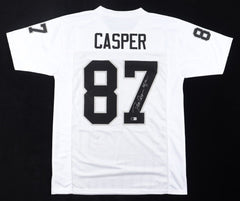 Dave Casper Signed Oakland Raiders Jersey Inscribed HOF 02 (Beckett) 5xPro Bowl