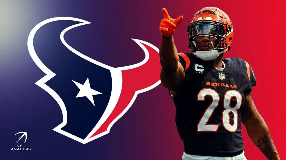 Joe Mixon Signed Houston Texans Mini-Helmet (JSA COA) 2021 Pro Bowl Running Back
