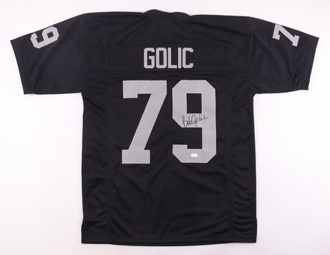 Bob Golic Signed Los Angeles Raiders Jersey (JSA COA) 3×Pro Bowl Def. Tackle