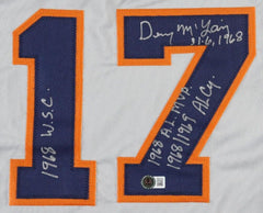 Denny McLain Signed Detroit Tigers Jersey 4xInscribed (Beckett) 1968 World Champ