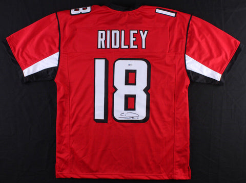 Calvin Ridley Signed Falcons Red Jersey (Beckett) Atlanta 1st Rd Pick 2018 Draft