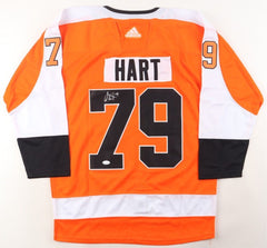 Carter Hart Signed Philadelphia Flyers Jersey (JSA COA) 2016 Draft Pick / Goalie