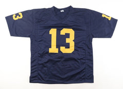 Jake Moody Signed Michigan Wolverines Jersey (Playball Ink) 49ers Place Kicker