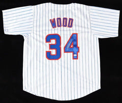 Kerry Wood Signed Chicago Cubs Jersey (JSA) Rookie Record 20 K's 05/06/1998