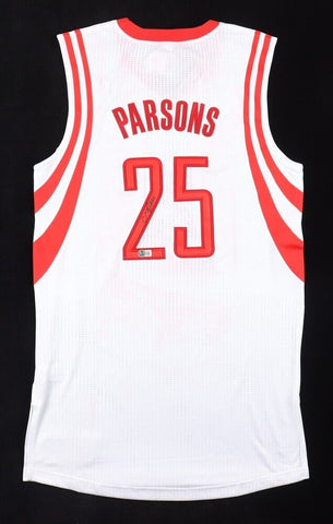 Chandler Parsons Signed Houston Rockets Adidas Jersey (Beckett) Ex-Florida Gator