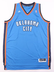 Cole Aldrich Signed Oklahoma City Thunder Jersey (JSA COA) 2010 1st Round Pck