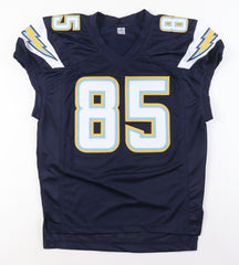 Antonio Gates Signed San Diego Chargers Jersey (Beckett) 8×Pro Bowl Tight End