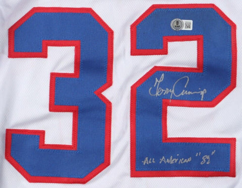 Terry Cummings Signed DePaul Blue Demons Jersey Inscrbd All American 82/ Beckett