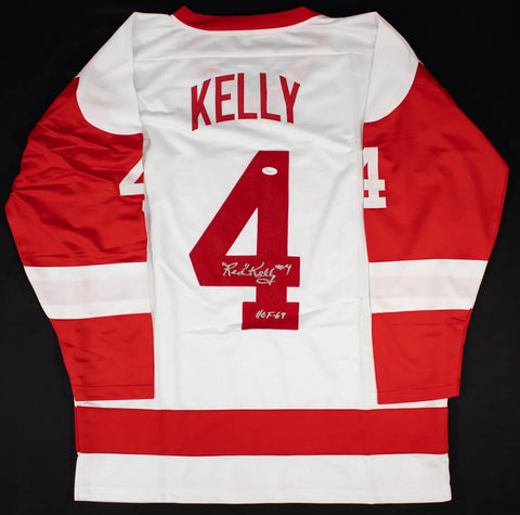 Red Kelly Signed Detroit Red Wings Jersey / HOF 69 (JSA COA) 8xStanley Cup Champ