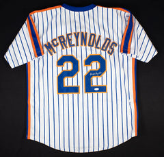 Kevin McReynolds Signed New York Mets Jersey (JSA COA) N Y Outfielder 1987-1991