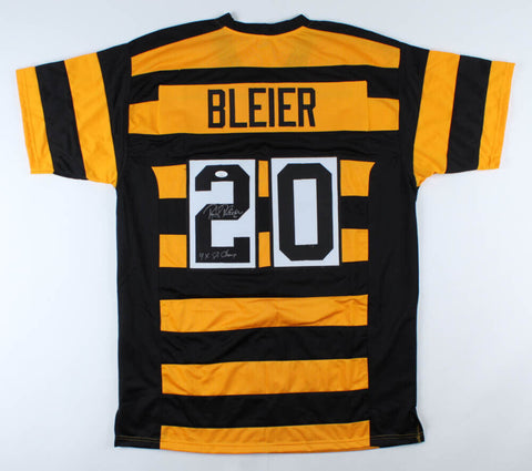 Rocky Bleier Signed Pittsburgh Steelers Jersey Inscribed "4xS B Champ"(JSA)