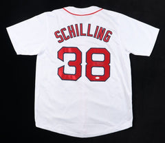 Curt Schilling Signed Boston Red Sox Jersey (JSA) 3xWorld Series Champ / Pitcher