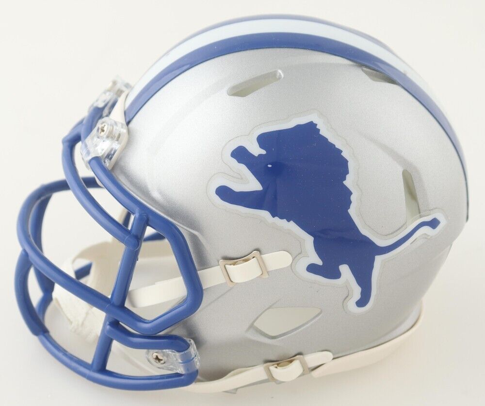 Jameson Williams Signed Detroit Lions Speed Mini Helmet (JSA & PIA Holograms) WR