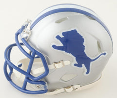 Jameson Williams Signed Detroit Lions Speed Mini Helmet (JSA & PIA Holograms) WR