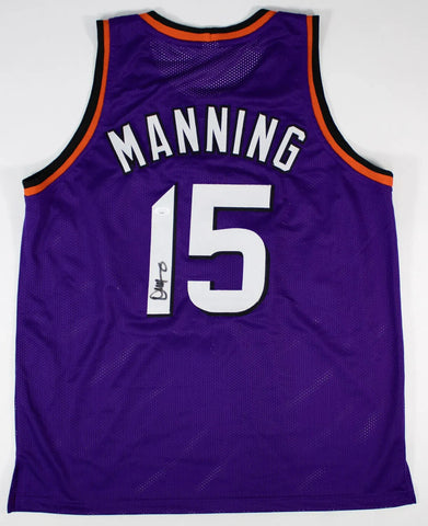 Danny Manning Signed Phoenix Suns Jersey (JSA COA )#1 Overall Pk 1988