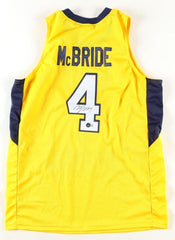 Miles McBride Signed West Virginia Mountaineers Jersey (Beckett) Knicks 2021 Pck