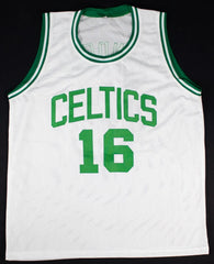 Satch Sanders Twice inscribed Signed Boston Celtics Jersey (JSA COA) 8xNBA Champ