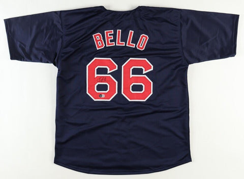 Brayan Bello Signed Boston Red Sox Black Jersey (Beckett) Top Pitching Prospect