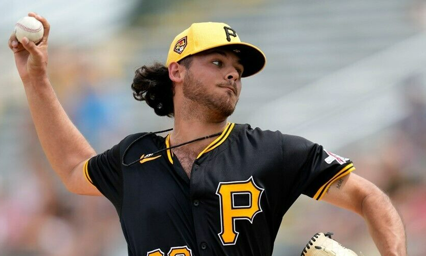 Jared Jones Signed Pittsburgh Pirates Jersey (TSE) 2024 Rookie Starting Pitcher
