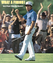 Gary Player Signed Masters Tournament Pin Flag (JSA COA) 3xMasters Champion