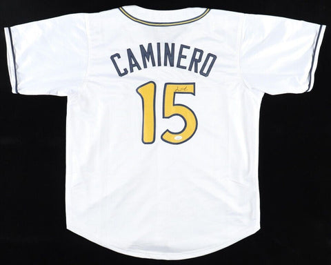 Junior Caminero Signed Montgomery Biscuits | Tampa Bay Rays Jersey (JSA)