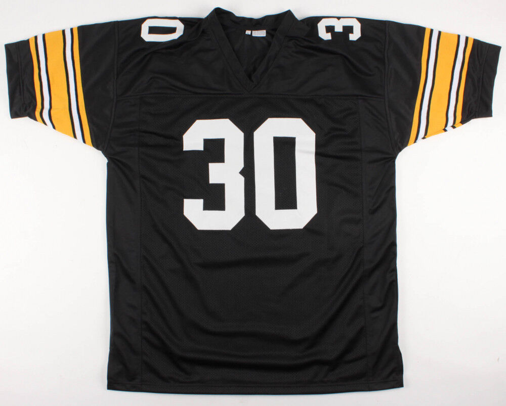 James Conner Signed Steelers Black Jersey (TSE Holo) Pittsburgh #1 Running Back
