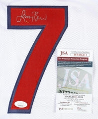 Larry Bird Signed 1992 Team USA White Jersey (JSA COA) Boston Celtics Superstar