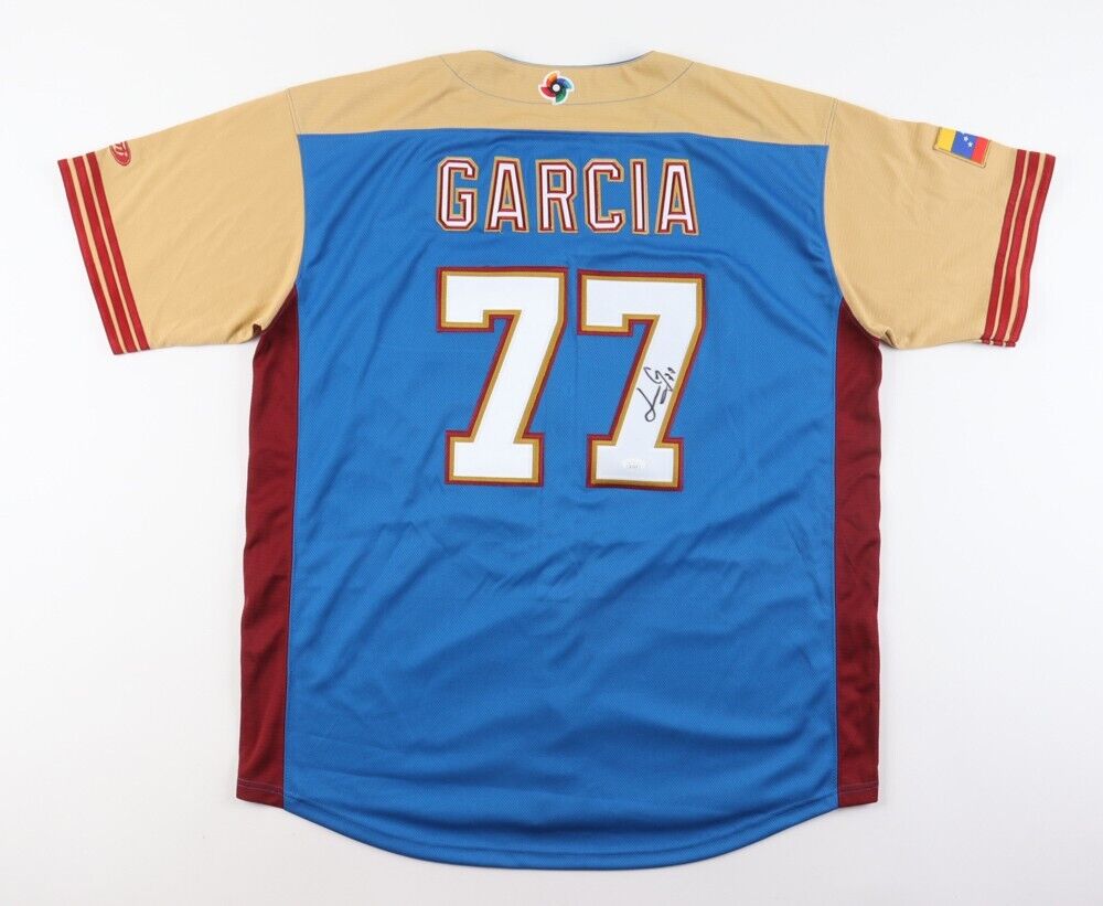 Luis Garcia Signed Team Venezuela World Baseball Classic Jersey (JSA COA) Astros
