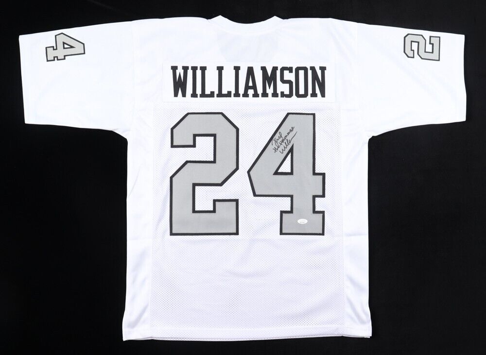 Fred Williamson Signed Oakland Raiders Jersey Inscribed "The Hammer"(Beckett) DB