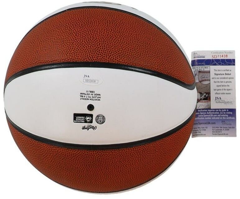Josh Hart & Kris Jenkins Signed Villanova Wildcats 2016 NCAA Champion Basketball